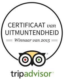 Certificaat van uitmuntendheid ontvangen van @TripAdvisor #quatrebras #best