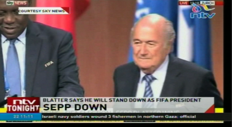 ntvkenya's tweet photo. #SeppDown: Blatter says he will stand down as FIFA President #NTVSport @Watts2K @SethOlale http://t.co/QKIRmtd2tP