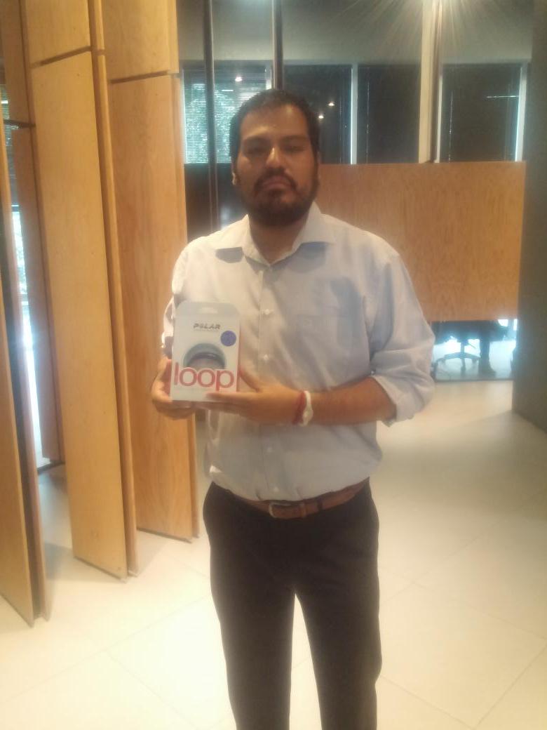 parentesis's tweet image. Ya vino @jamsess ganador de un #PolarLoop de @PolarMexico. Muchas felicidades. 
#VoyConAle  #ParentesisRun.