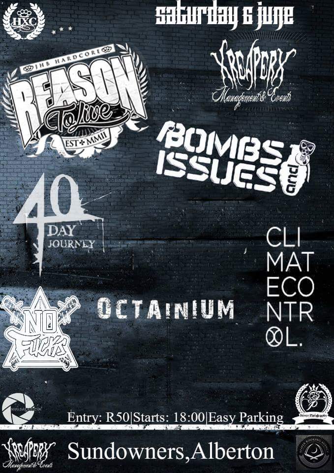 #Metalcore Vs. #Hardcore at Sundowners this Saturday with a LEKKER lineup! Pull in for some #ICECOLDSHOTS