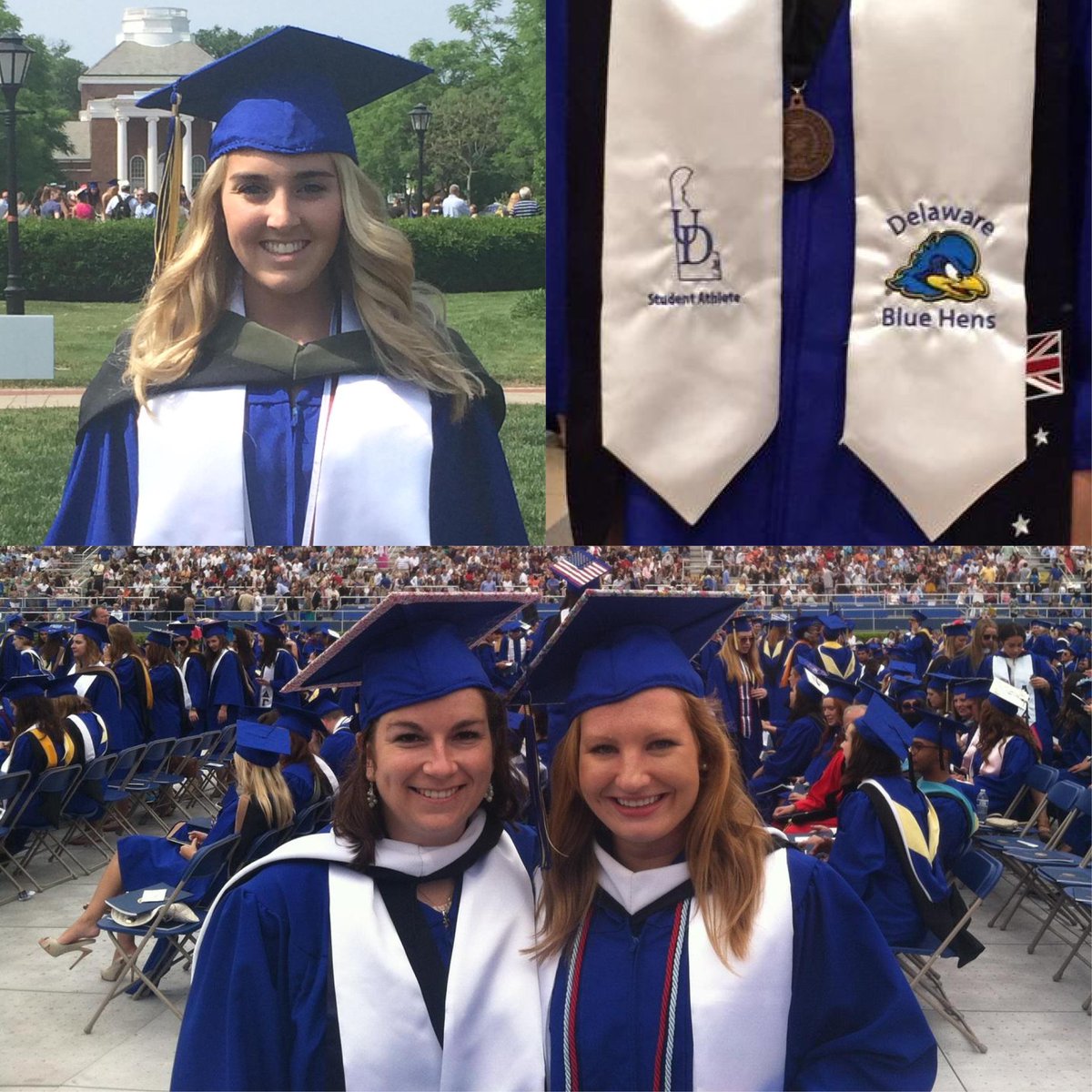 Delaware_FH's tweet photo. ICYMI - we had 3 awesome ladies with #UDGrad2015 - Congrats @kelseymckee11 @morgshud & @rpepz! #BlueHensForever http://t.co/ri9sZnGPko