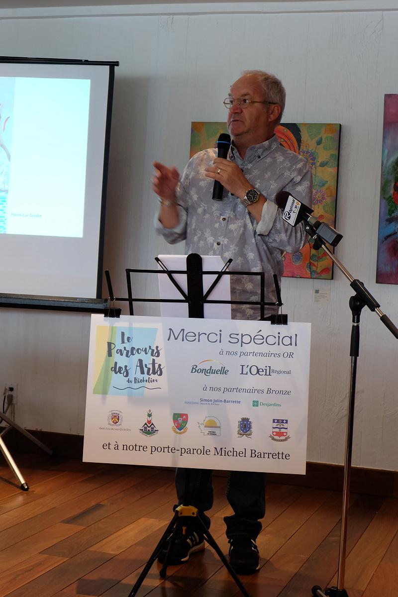 ParcoursdesArts's tweet photo. Notre Conférence de presse réussie chez notre porte parole Michel Barrette qui nous reçu avec sa grande générosité! http://t.co/Uh3c6tDXQM