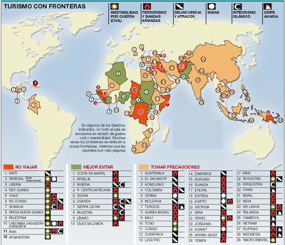 SegurosAPS's tweet photo. #TipsAPS ¿Planeas viajar en tus vacaciones de verano?
Obtén la lista de países considerados "peligrosos". http://t.co/ob0BjmzXXC