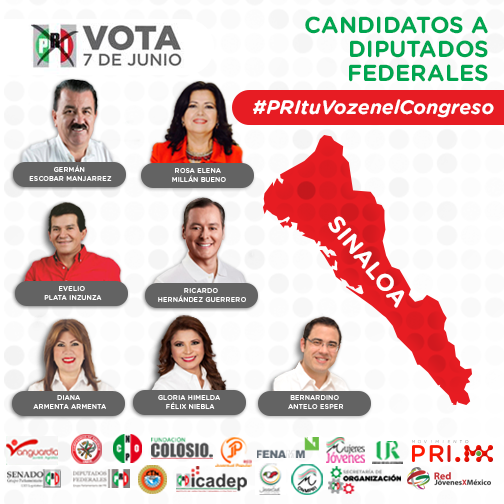 CNC_CEN's tweet photo. Apoyo total cenecista a @evelioplata @germanescobarmx y demás candidatos a Dip Fed por Sinaloa. #PRITuVozEnElCongreso http://t.co/JTeajPbHkF