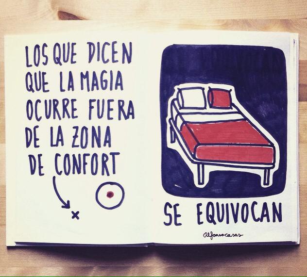 Sei_Shey's tweet photo. Hay zonas de confort...y zonas de confort. Ilustración del artistazo @alfonso_casas_ http://t.co/SpEtoaG1Fl