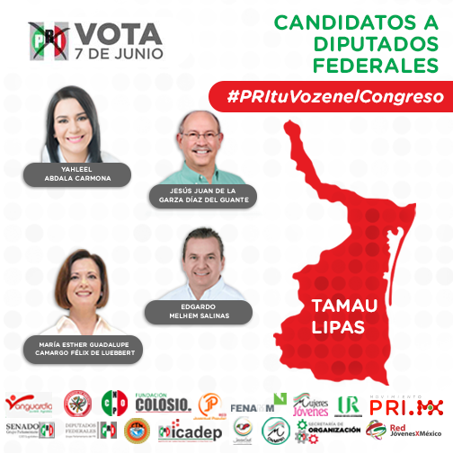 CNC_CEN's tweet photo. Apoyo de la #CNC a @edgarmelhem @AlexGuevaraC y todos los candidatos a Dip Fed por Tamaulipas. #PRITuVozEnElCongreso http://t.co/hzGHByXUIG