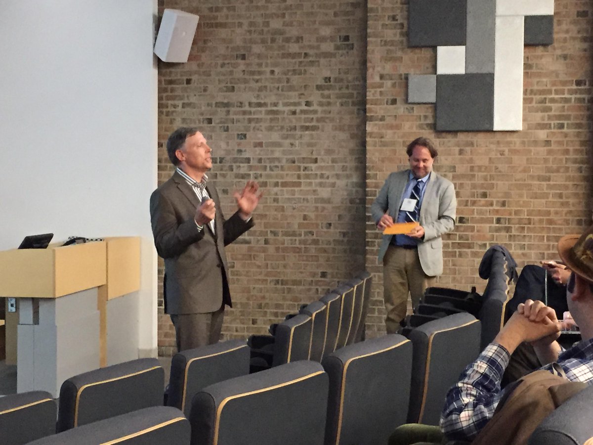 sgsinclair's tweet image. congrats to @ChadGaffield winner of CSDH Outstanding Contribution Award #csdhach2015