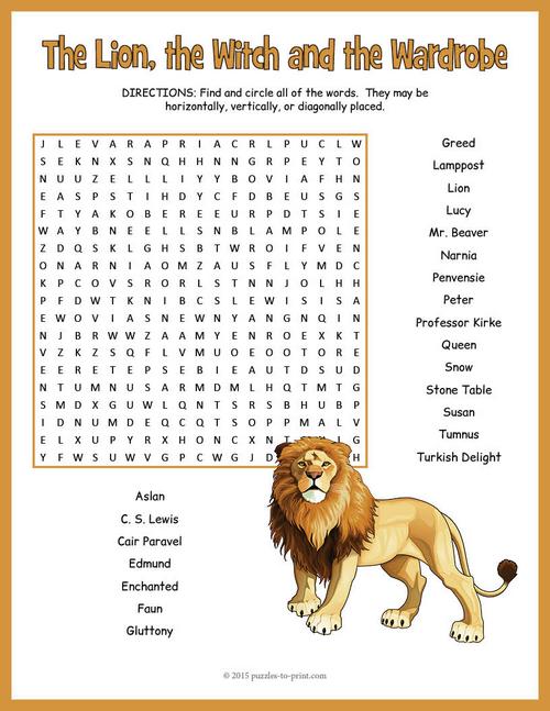 Puzzles To Print On Twitter Word Search Featuring Characters And
