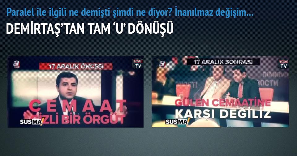 sabah's tweet image. İşte Demirtaş'ın ''U'' dönüşü! sabah.im/eMoy8e