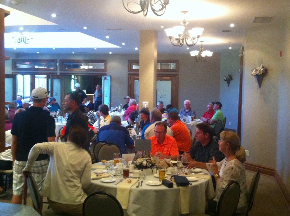 Getting ready to finish off a great day with <a href="/JeffLumby/">Jeff Lumby</a>  and the 3rd annual Parkinson's tourney #golf #petersburg