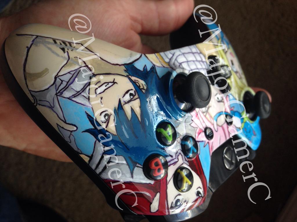 MajorGamerC's tweet photo. Custom made #FairyTale #XboxOne controller #Anime #Xbox #MajorGamerCustoms #Gamer #WickedColors #MGC http://t.co/Ypu9nAgJBt