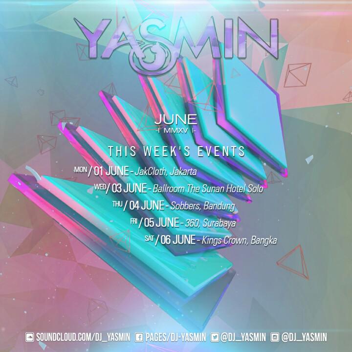 aland_alf's tweet photo. Dan Pastinya 13 Juni Schedulenya only @museband Club hehehe "@DJ_Yasmin: Schedule for this week! #YasminGigs @FY_Club http://t.co/ymoEPjr8Lz"