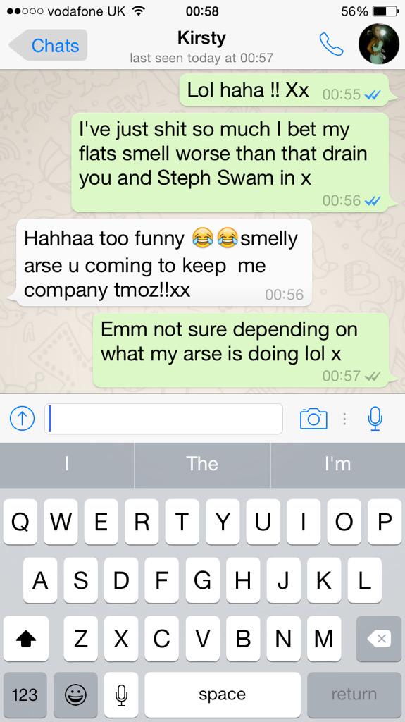LaurenGunney's tweet photo. @kirstyhall0511  followed by this convo best friends don't have secrets x http://t.co/LwVyKhBWSi
