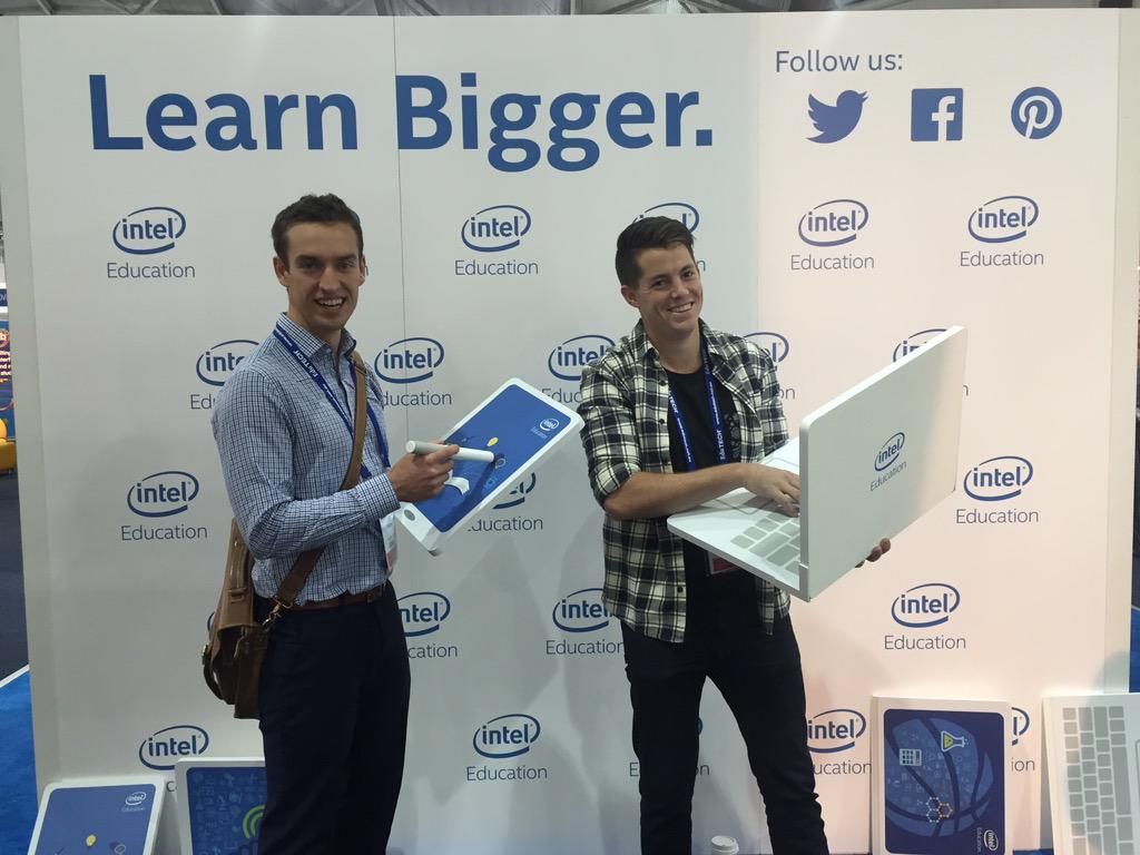 TeachInnovate's tweet photo. @IntelEDU tablet for middle school and laptop for seniors. #RightDevice @MrPMackay http://t.co/OPsvf1gDqy