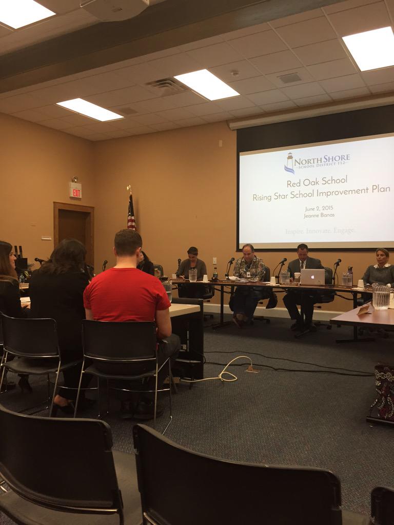 Presenting at the Board Meeting! So proud to be a Red Oak Rocket! #redoakschool #112pride