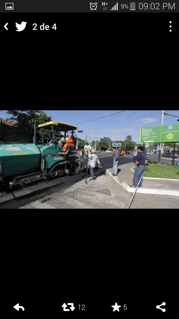 Con el asfaltado de la Avenida Gral Santos mejoramos la movilidad en <a href="/AsuncionMuni/">Municipalidad de Asunción</a> <a href="/arnaldosamanieg/">Arnaldo Samaniego</a>  #TPV#SGMS