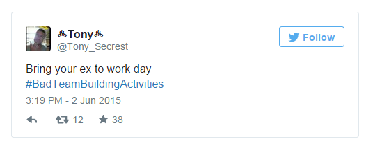 CNBC's tweet photo. The 29 best #BadTeamBuildingActivities tweets » http://t.co/OgDAjgnAWP http://t.co/gvo6lwereZ