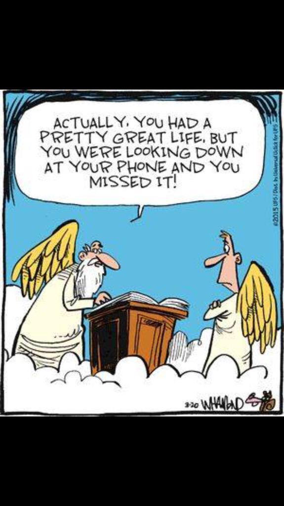 Put down the screen and make eye contact...#humor