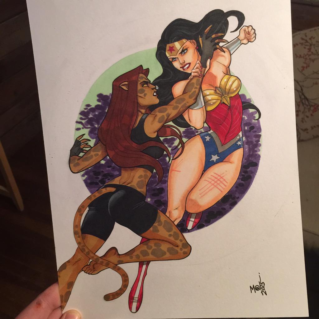 TowMathew's tweet image. #wonderwoman vs #cheetah