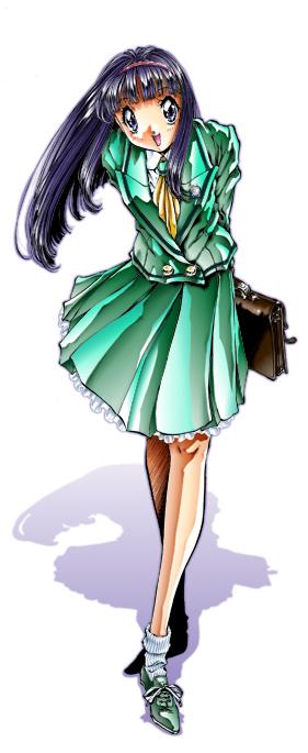 手書きイラスト（直筆）色紙　メタルスレイダーグローリー　キャティ/ ☆よしみる 往年の名作ゲーム「メタルスレイダーグローリー」でおなじみ☆よしみる