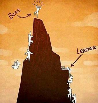 Boss versus leader.