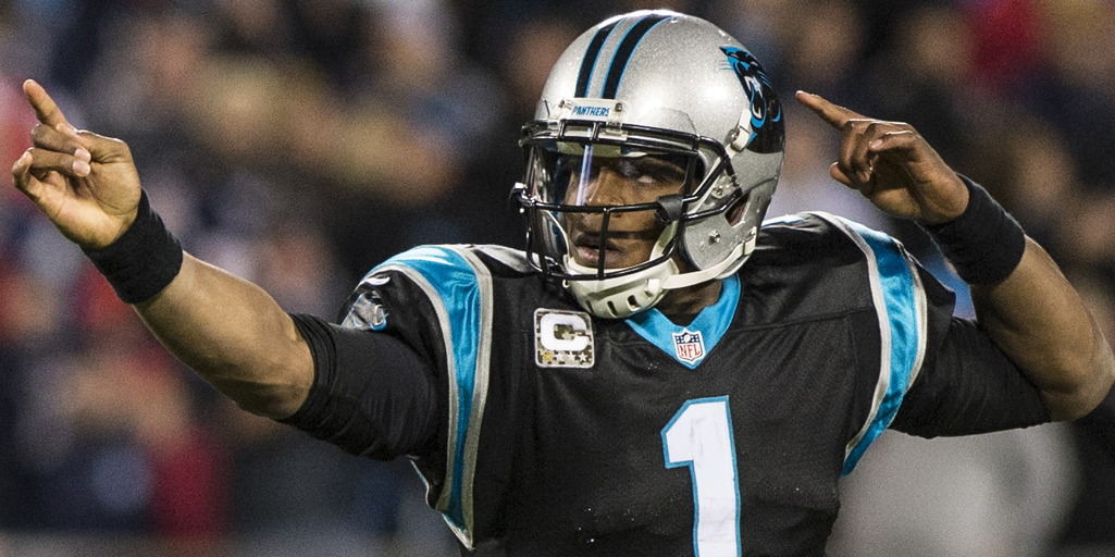 Panthers's tweet photo. Watch @CameronNewton's top five plays (so far!) > > http://t.co/aE2YZVx6Rt http://t.co/VjjfI1zIys