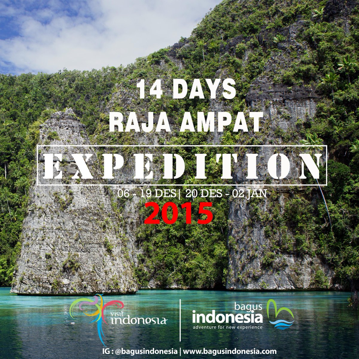Come on join with us.!!
14 Days RAJA AMPAT EXPEDITION

Untuk kamu yang berjiwa petualang ..!!
Hormat pada Indonesia