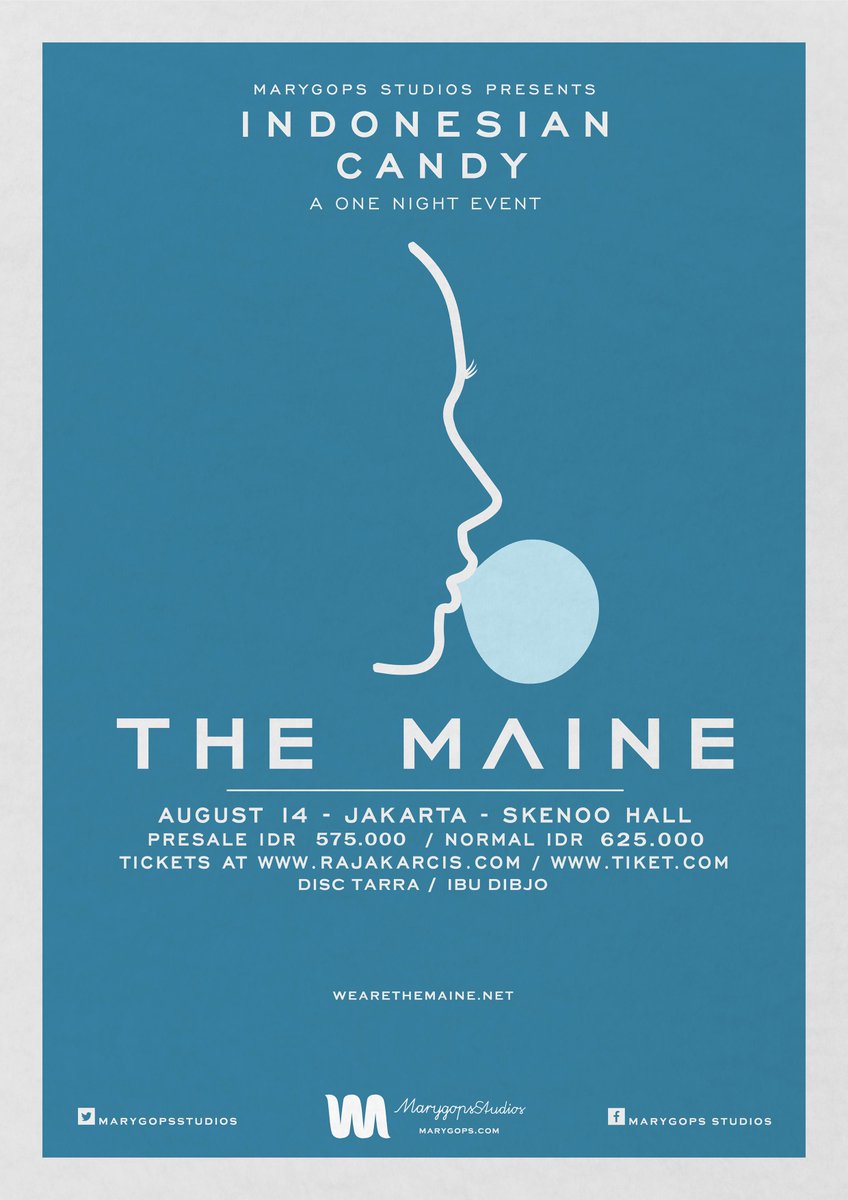 The Maine Akan Konser di Indonesia @Foto Twitter TheMaine