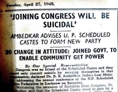 saaxenanurag's tweet photo. B R Ambedkar Had Warned People long back against joining @INCIndia. #PappuFoolsMP http://t.co/5NbgNsHryM
