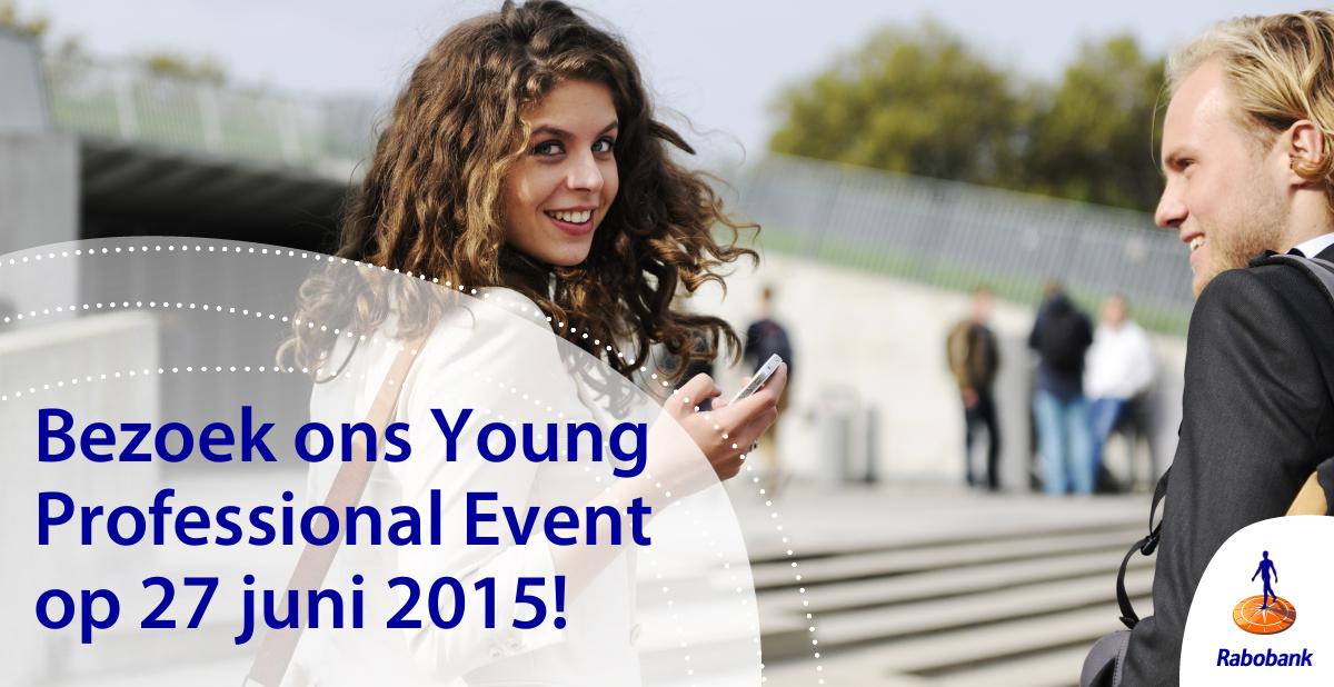 ‘Young Professionals op zoek naar een baan bij #Rabobank? Kom naar ons event op 27-06 rabo.nl/xtsu39d4 #YPE2015