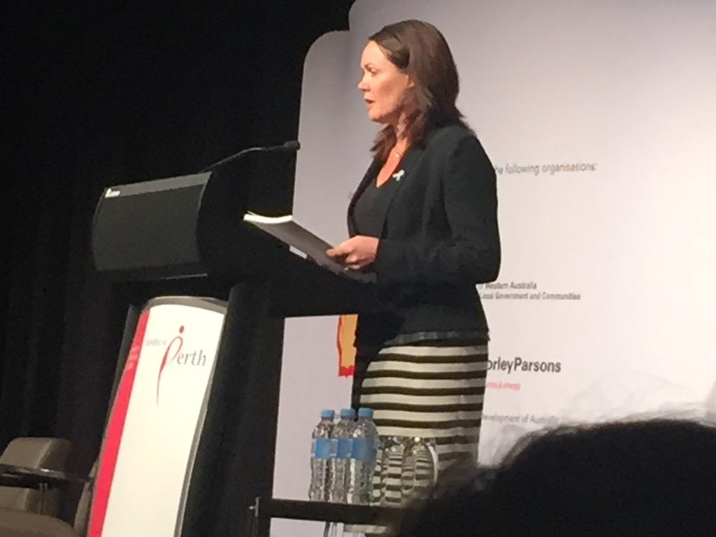 DianeSmithG's tweet image. Minister for Women's Interests Liza Harvey promises to keep #Fillingthepool on the agenda. @CEWAus applauds.