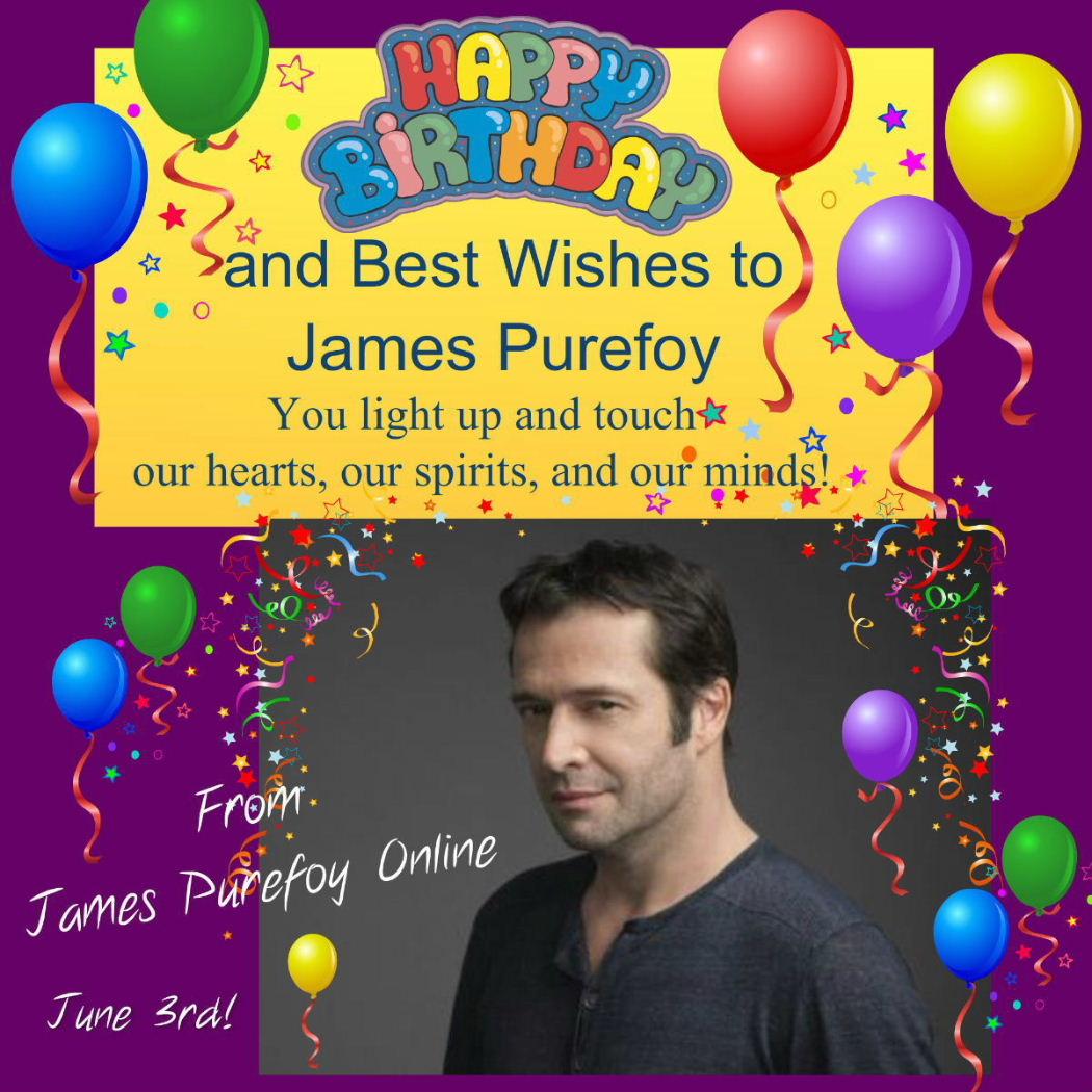 Very special Birthday Wishes to a very special James Purefoy! \"Happy Birthday Mr. P.\" from Online! 