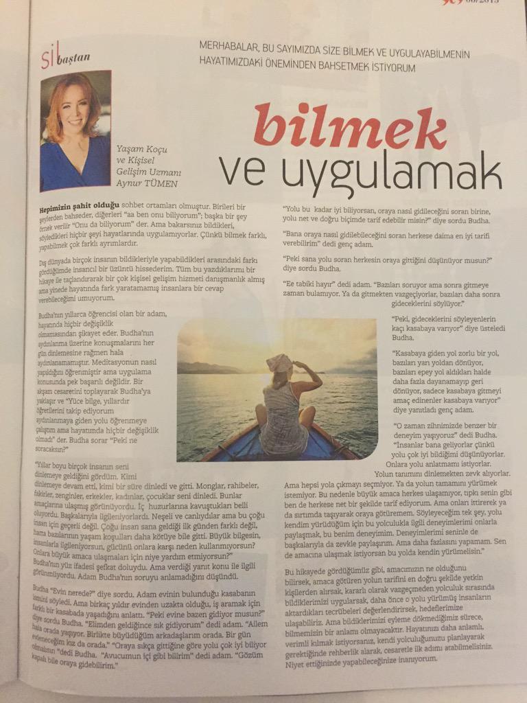 #dergi #ses #bilmek #uygulamak #yazar #kitap #koç #yaşamkoçu #zihinprogramlama #aynurtumenkoçluğu #parakodları #para