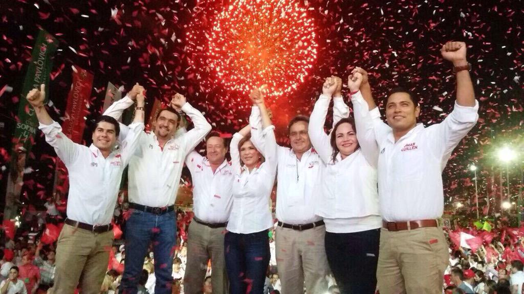 Cajeme ya decidio con la formula del PRI hoy celebramos la unidad y trabajo rumbo a la victoria el 7 de junio 👍🏻