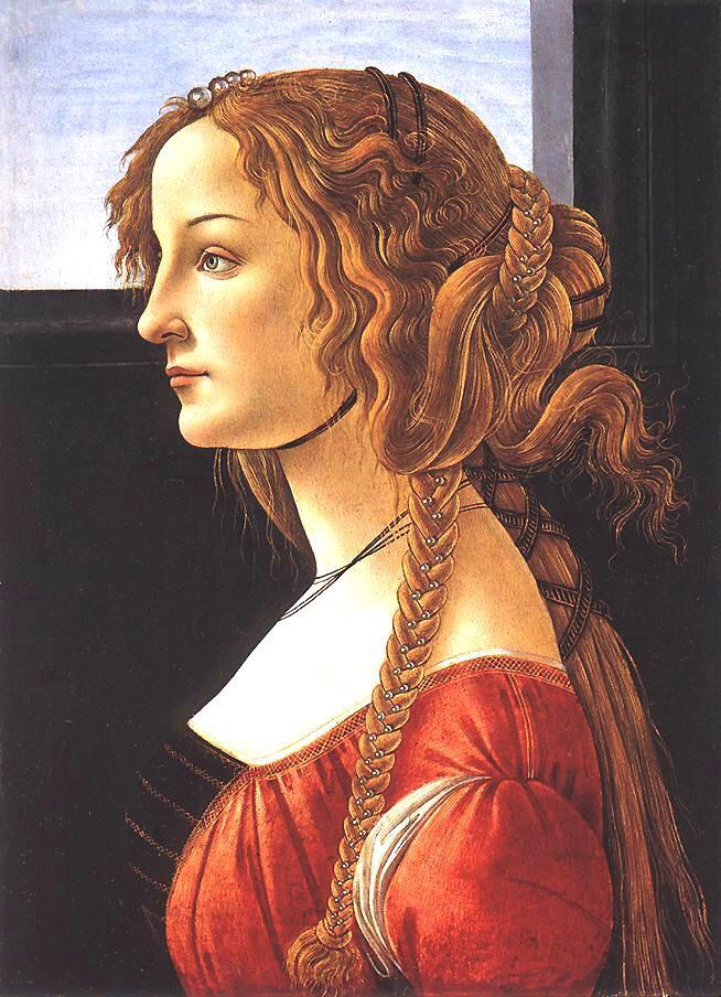 Sandro Botticelli, portrait of a Woman, c. 1490 #anartworkaday #BotticelliWeek #enprofil #mysterious #GemäldeGalerie