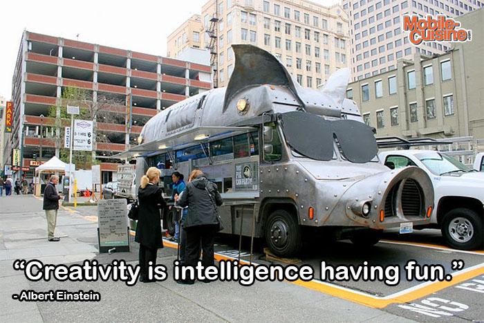 Today's #foodtruck #quoteoftheday comes from Albert Einstein.