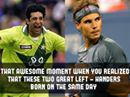 Two sports, Two Great Left-Handed Legends; Happy birthday Wasim Akram &amp; Rafael Nadal...  