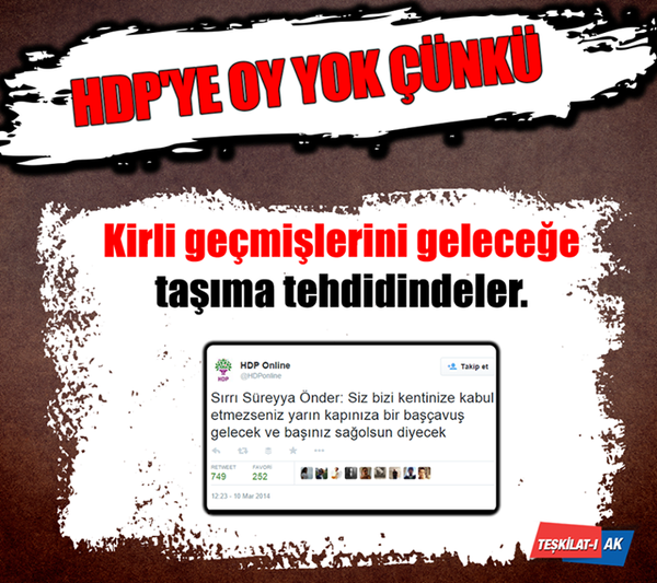 UrfaBeyi43's tweet photo. #HDPyeOyVermiyorumÇünkü http://t.co/jtt1yMC2Wn