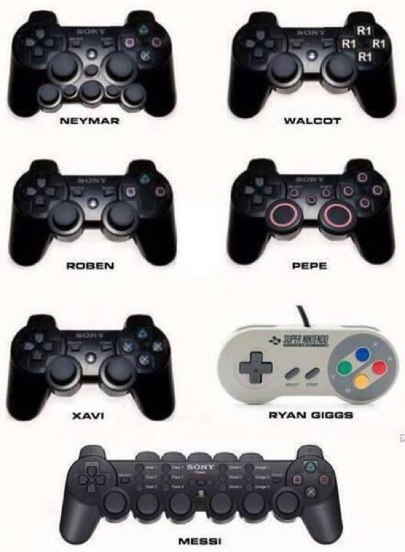 Barcaforever109's tweet photo. If players were controllers http://t.co/WhQR8wojt4