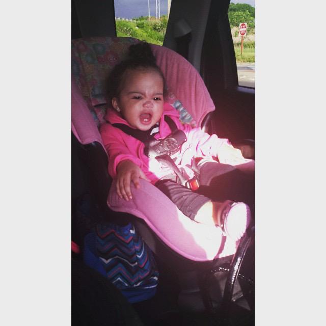 ImPureRoyalty's tweet photo. My youngest #khloee yelling at me this morning for turning down her favorite song! She makes my heart melt http://t.co/iRks4SWTyb