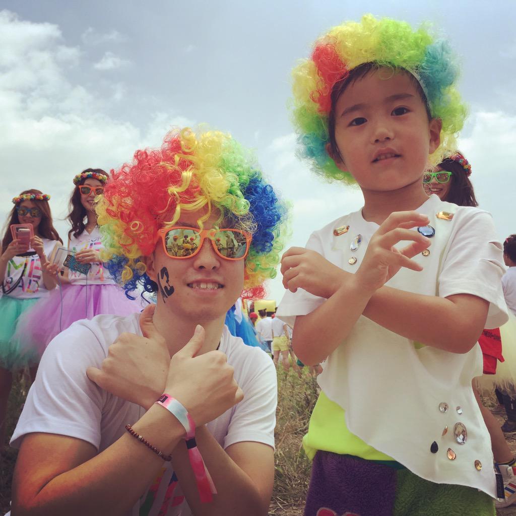 yude_tamago_man's tweet image. ColorMeRad参戦‼︎ 
楽しすぎる〜最高でした‼︎ 
感謝です‼︎
#colormerad
#colormeradtokyo
#colormerad5k
#colorrun
#カラーミーラッド#アフロ
#カラーラン#海の森公園