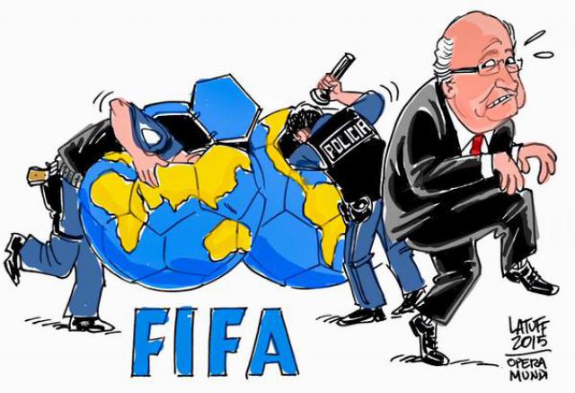 CoursPieber's tweet photo. La #FIFA pris en tenaille ! http://t.co/GgKuqudNPj