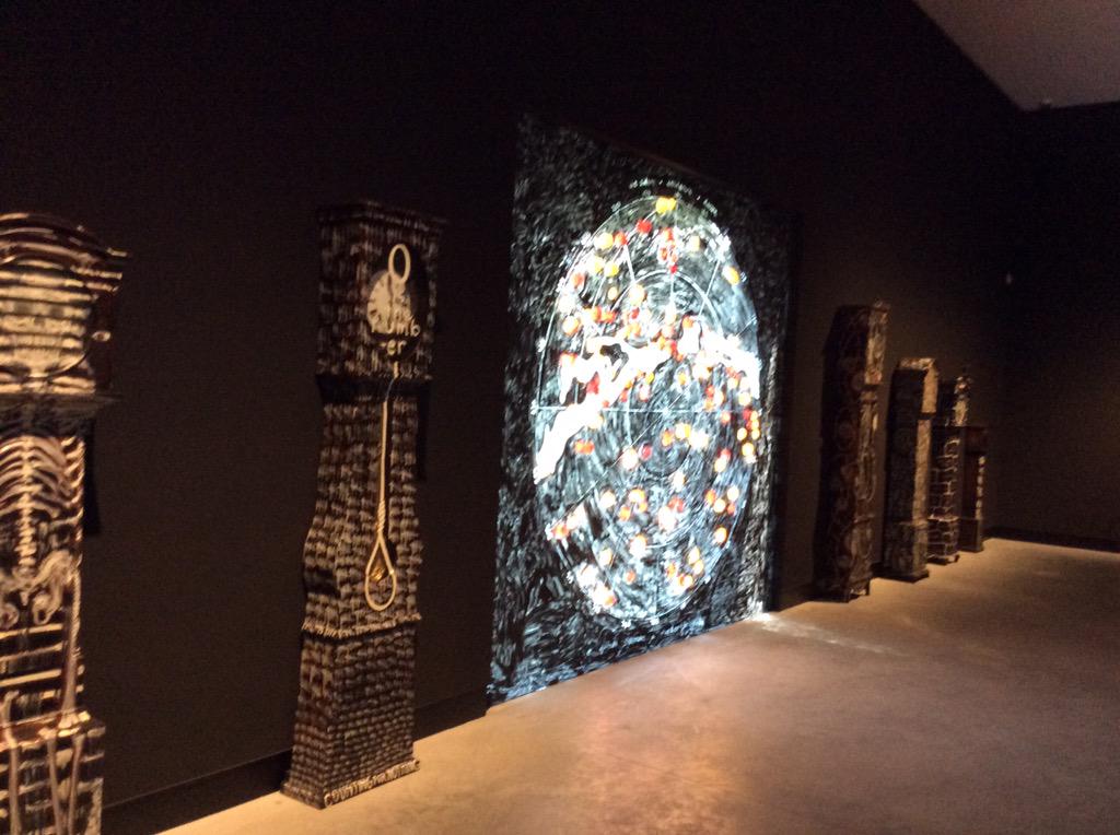 AusAtVenice's tweet photo. Fiona Hall's stunning exhibition Wrong Way Time. (Fiona Hall, 'Kuka Irititja, 2014 &amp; installation images) http://t.co/SJbZRKPA4y