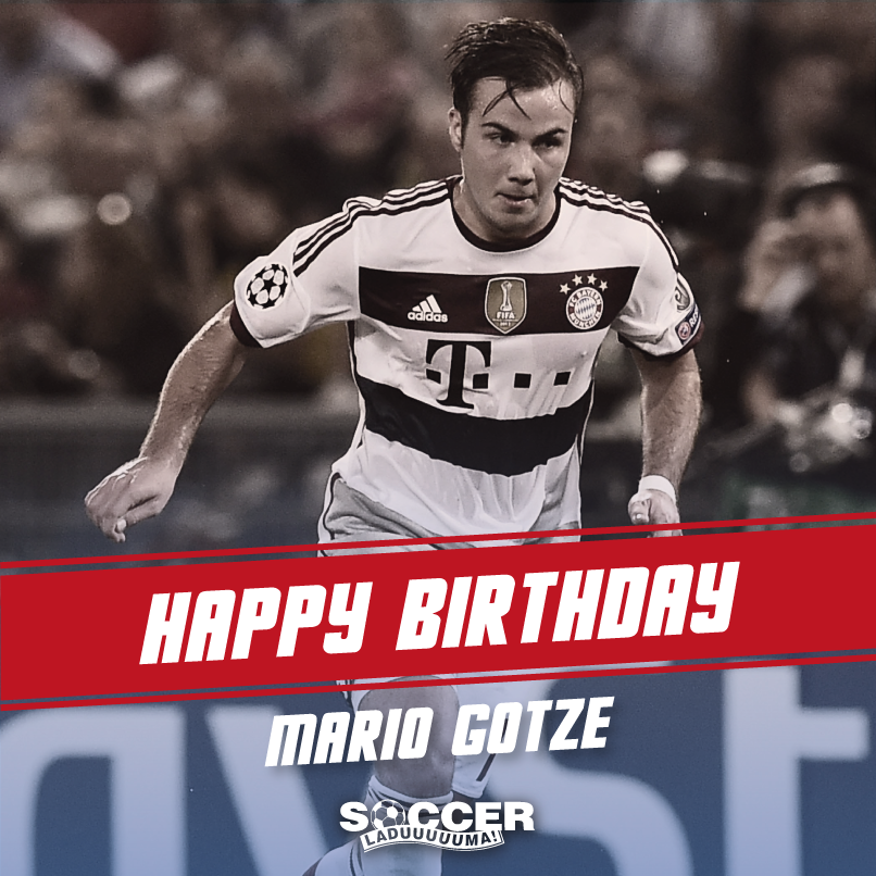He\ll forever be remember for scoring the World Cup winner for Germany in \14, say Happy Birthday to Mario Gotze! 