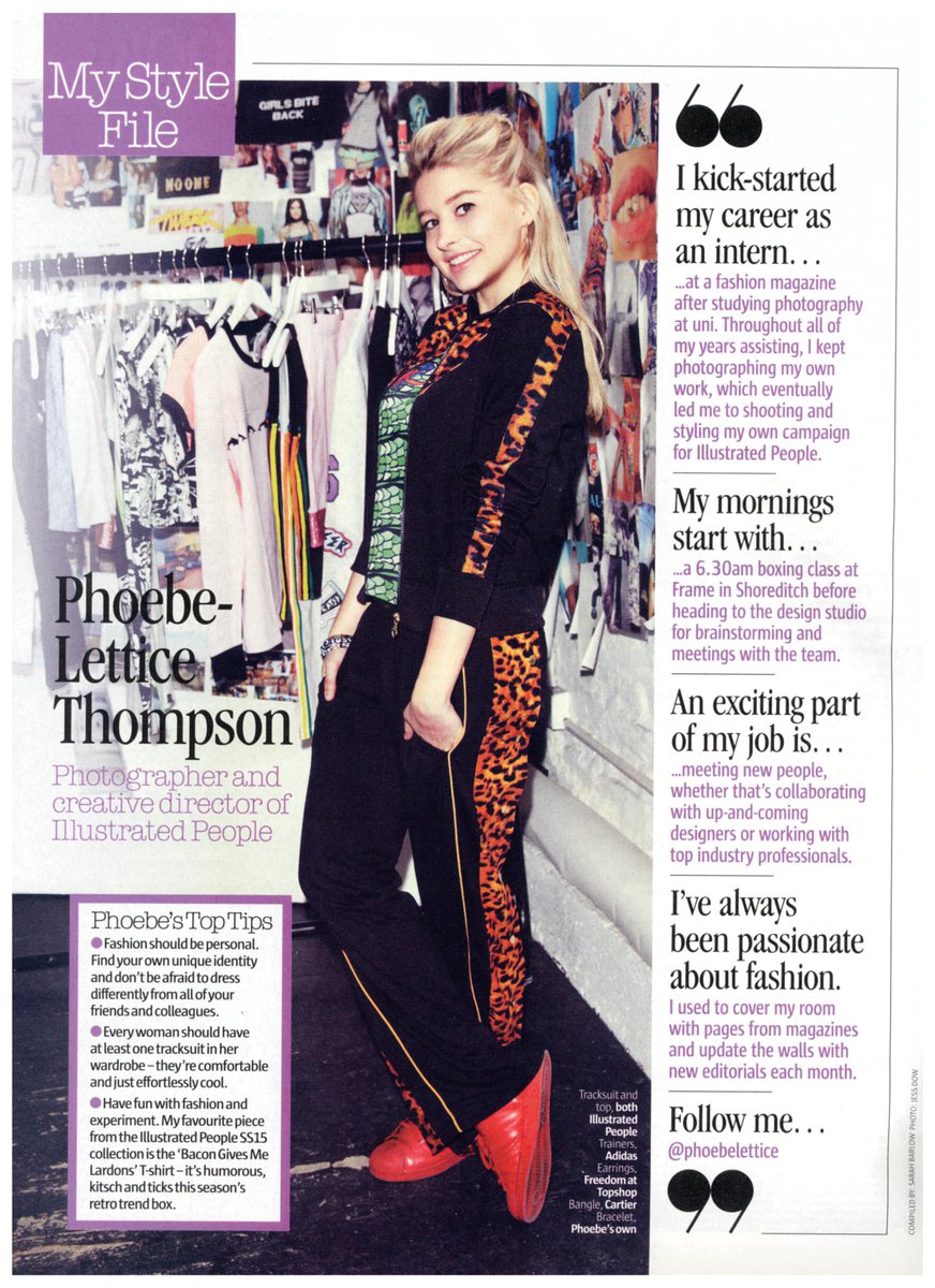 BeccaBarrMgmt's tweet image. Spotted in this week's @Lookmagazine -  @itsillustrated Creative Director @PhoebeLettice #MyStyleFile