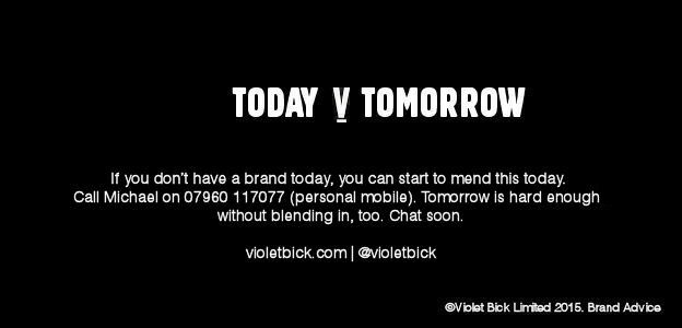 violetbick's tweet photo. Today V Tomorrow https://t.co/PCr6WjQBMW #brand #branding #marketing #business #entrepreneur #advertising #pr #sme http://t.co/go3DwNWtr3