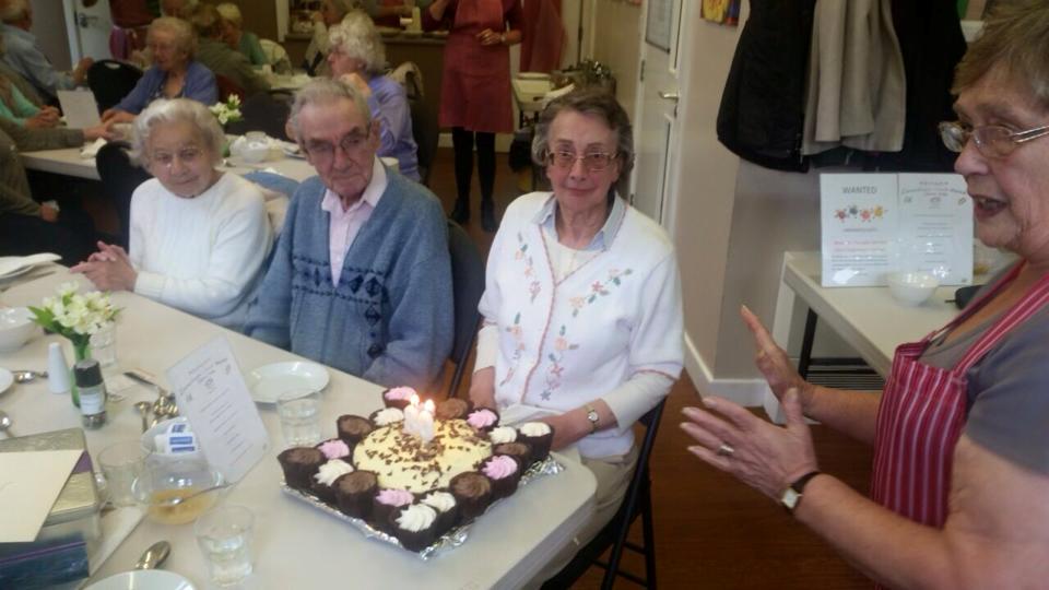 Luncheon club yesterday day - wishing Norma a very happy 80th birthday for Thursday #NGNcare