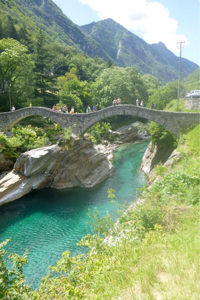 GuideHackers's tweet image. Our GuideHacker Charles is from #Switzerland. Here's one of his favourite spots: Mountain Bridge, Locarno! #travel