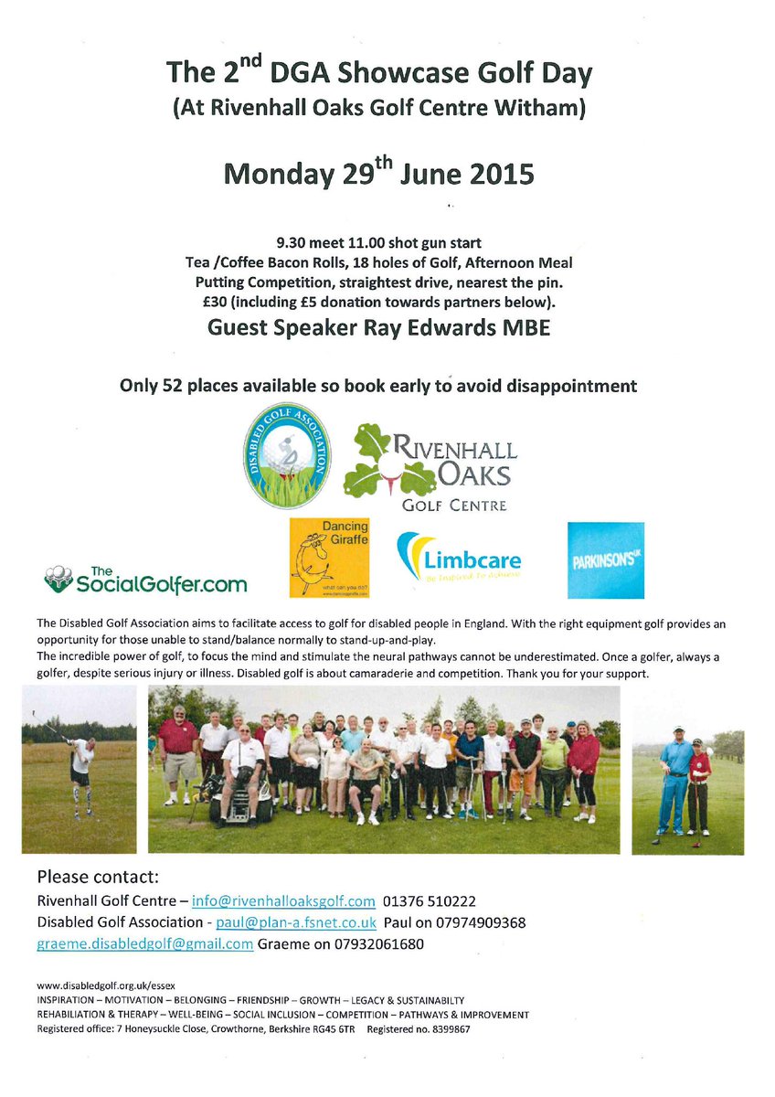 ChelmsAccess's tweet photo. Please support @RivenhallOaksGC disabilty golf day. Supported by @tweetequality,@TSGers &amp; @DisabledGolfAss http://t.co/GixZDzBuZB