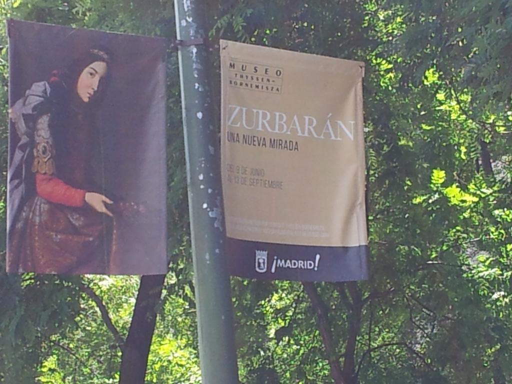 #ZurbaránThyssen Nuestra exposición en las calles de Madrid!!!!!